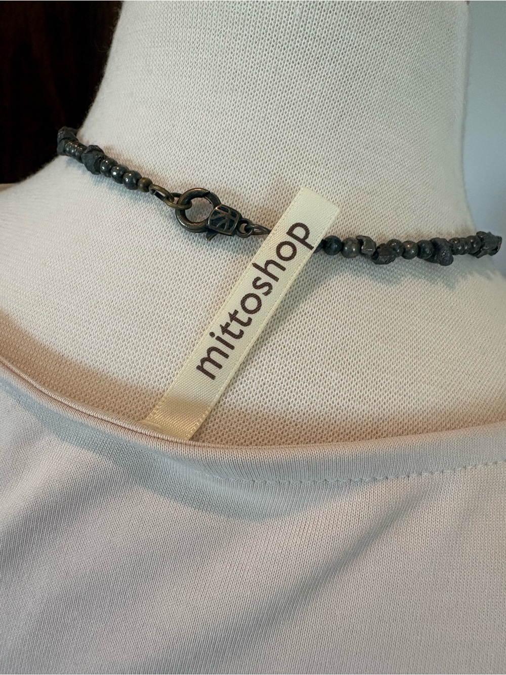 mittoshop Cream Cold-Shoulder Ruffle Tank - Picture 3 of 3